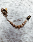 Speen & Koord Pacifier clip - Beechwood - Handmade pacifier clip Beechwood natural