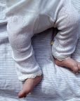 Baby Pants - Wool & Silk - Pointelle - Natural