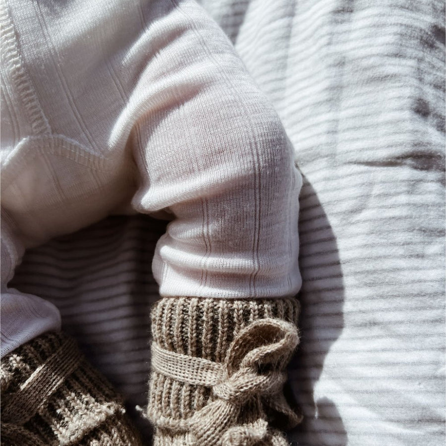 Baby Pants - Wool & Silk - Natural
