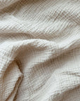 Tothemoon ☾ Tothemoon ☾ - Muslin fitted sheet - Handmade in Holland bedding Creamy Beige / For baby crib (60x120 cm)