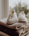 Binibamba Merino Baby Booties - Milk Booties Newborn