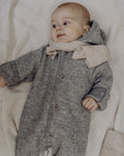 Disana Winter overall - Boiled wool Light Grey / 50/56