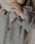 Disana Winter overall - Boiled wool Light Grey / 50/56