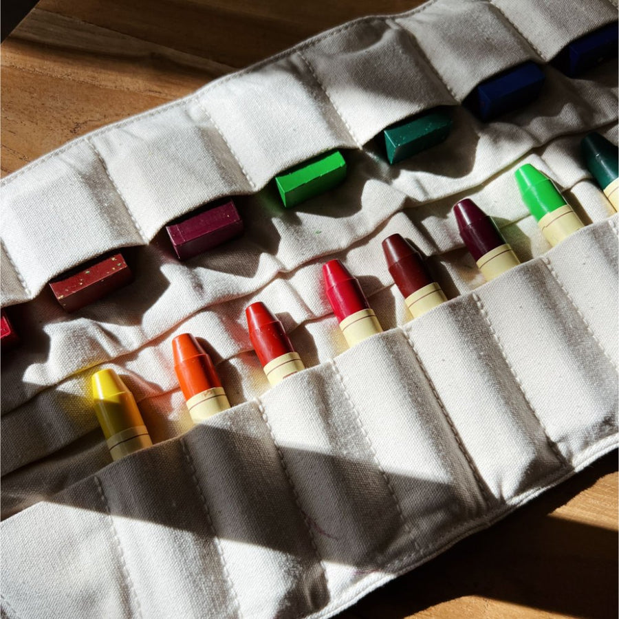 Crayon holder - Organic cotton - 24 compartments