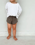 Tothemoon ☾ Tothemoon ☾ - Badu shorts - 100% Cotton - Handmade in Holland Outerwear Dark Olive / 1Y