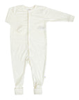 Joha Sleep Suit - 100% Wool - 2 in 1 Foot - Natural Rompers and suits 40