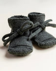 Hvid Hvid Booties - 100% Merino wool Booties Sesame / 0-9m
