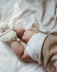 Binibamba Merino Baby Booties - Milk Booties Newborn