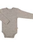 Joha Body - Long Sleeve - 100% Wool Rompers Sesame melange / 50