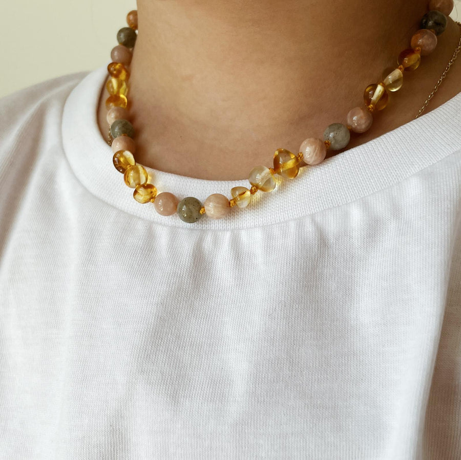 Amber necklace - Baby & child - 32 cm