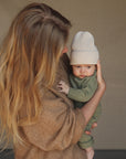 Hvid Hvid - Newborn beanie - 100% Merino wool Baby en peuter Sesame