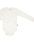 Joha Body - Long Sleeve - Wool & Silk - Pointelle - Natural Rompers 50