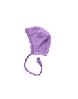 Bonnet - Wool & silk - Pointelle - Purple
