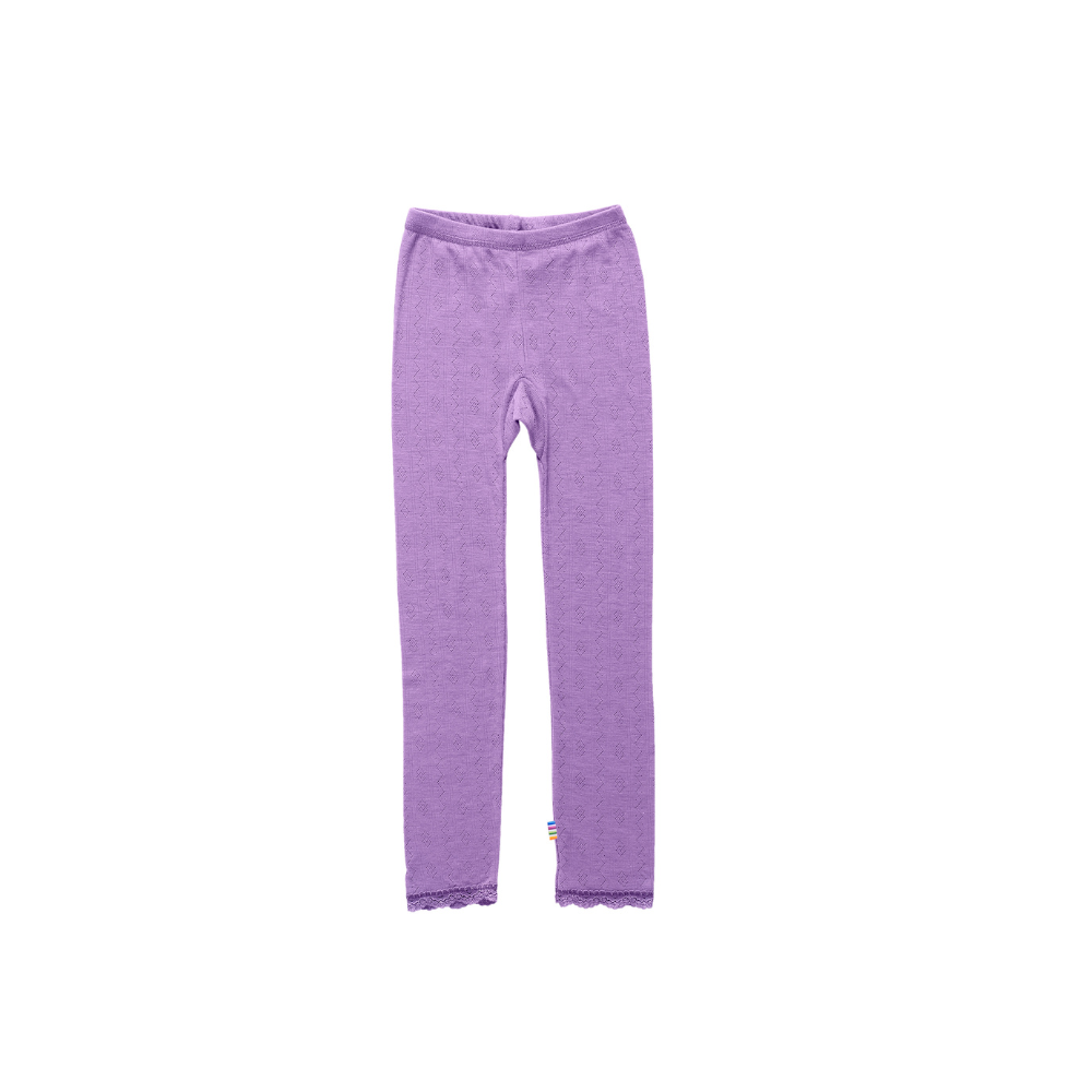 Joha Pants - Wool & Silk - Pointelle - Purple Clothing 60