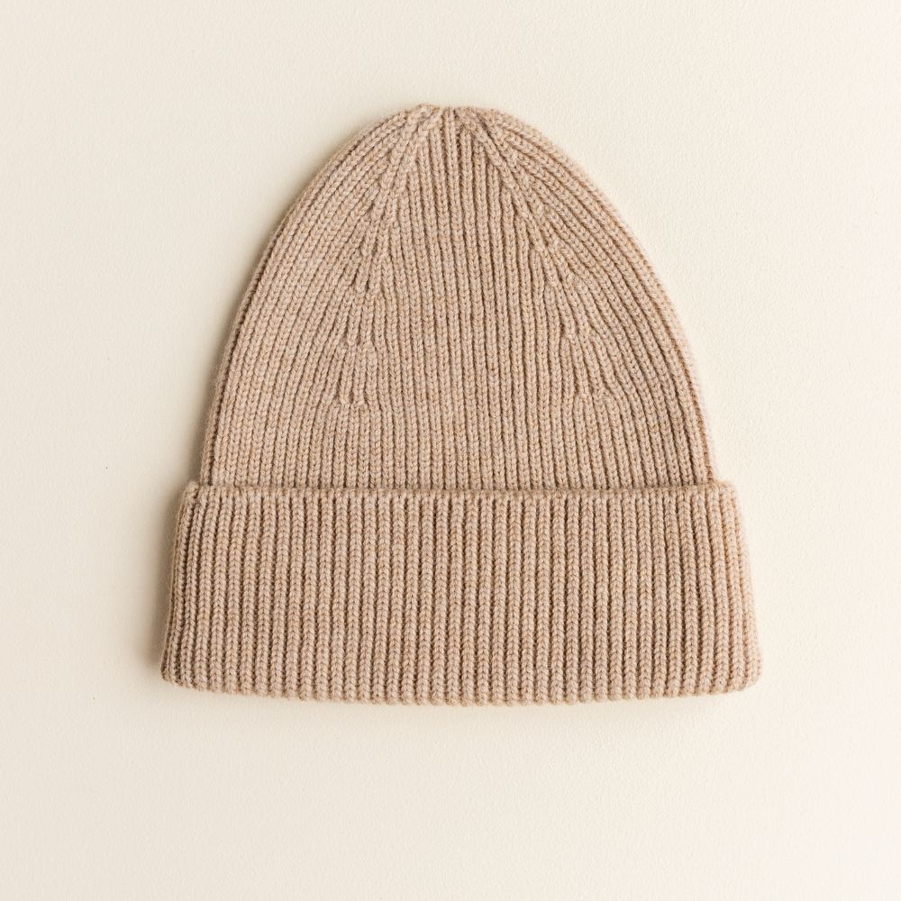Hvid - Newborn Beanie - 100% Merino wool