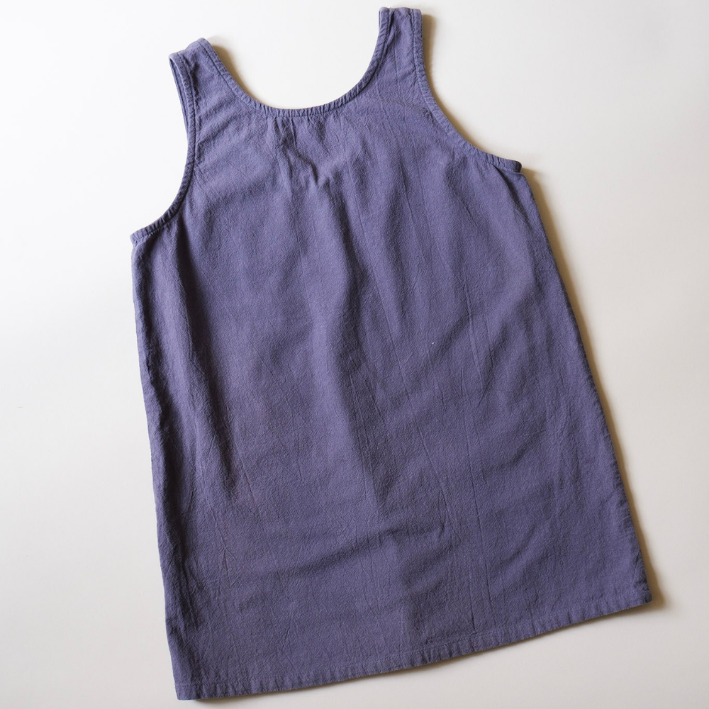 Tothemoon ☾ - Ziggy dress - V-shaped back - 100% Cotton - Handmade in Holland - Charcoal