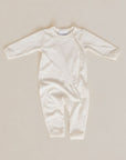 Jumpsuit - With hidden zipper - Wool & silk - Pointelle
