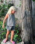 Tothemoon ☾ - Tita top - V-shaped back - 100% Cotton - Handmade in Holland - Dark Olive