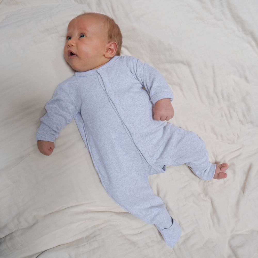 Tothemoon ☾ - Sleep suit - 2 in 1 Foot - Organic cotton - Light grey