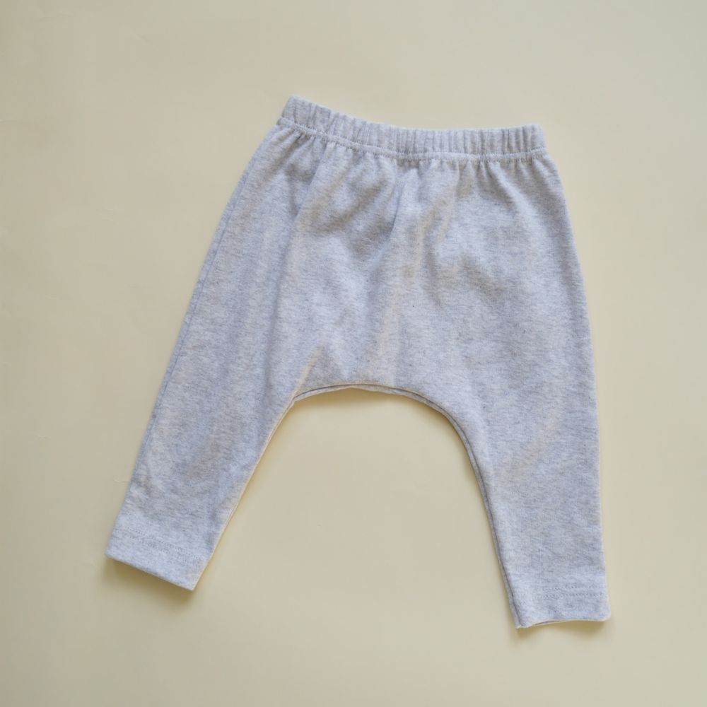 Tothemoon ☾ - Baggy baby pants - Organic cotton - Light grey