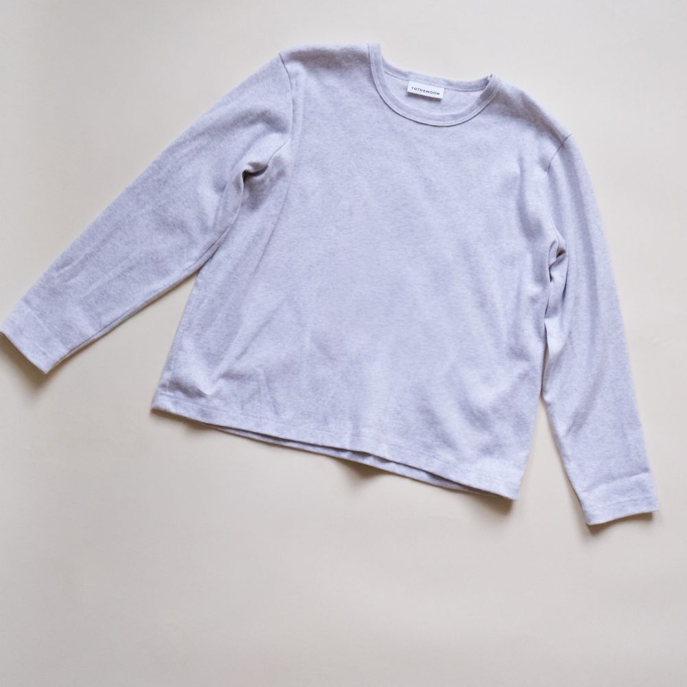 Tothemoon ☾ - Shirt - Long sleeve - Organic cotton - Light grey