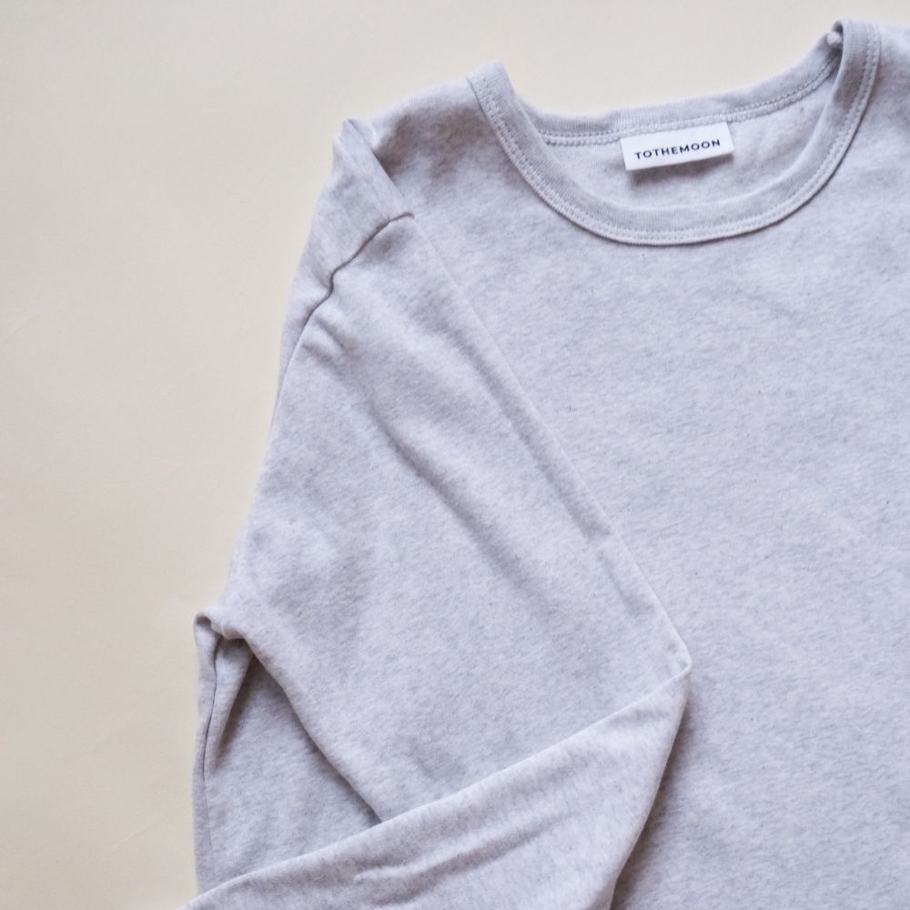 Tothemoon ☾ - Shirt - Long sleeve - Organic cotton - Light grey