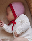 Hvid - Baby Bonnet - 100% Merino wool