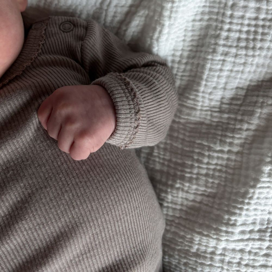 Tothemoon ☾ - Body - Long sleeve - 100% Wool - Rib - Taupe