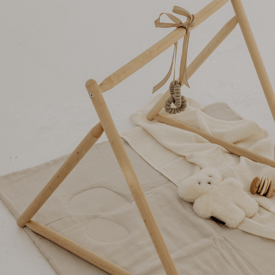 atelier annur x zoen - Japanese cotton playpen box mat with wool filling - including bag and swaddle