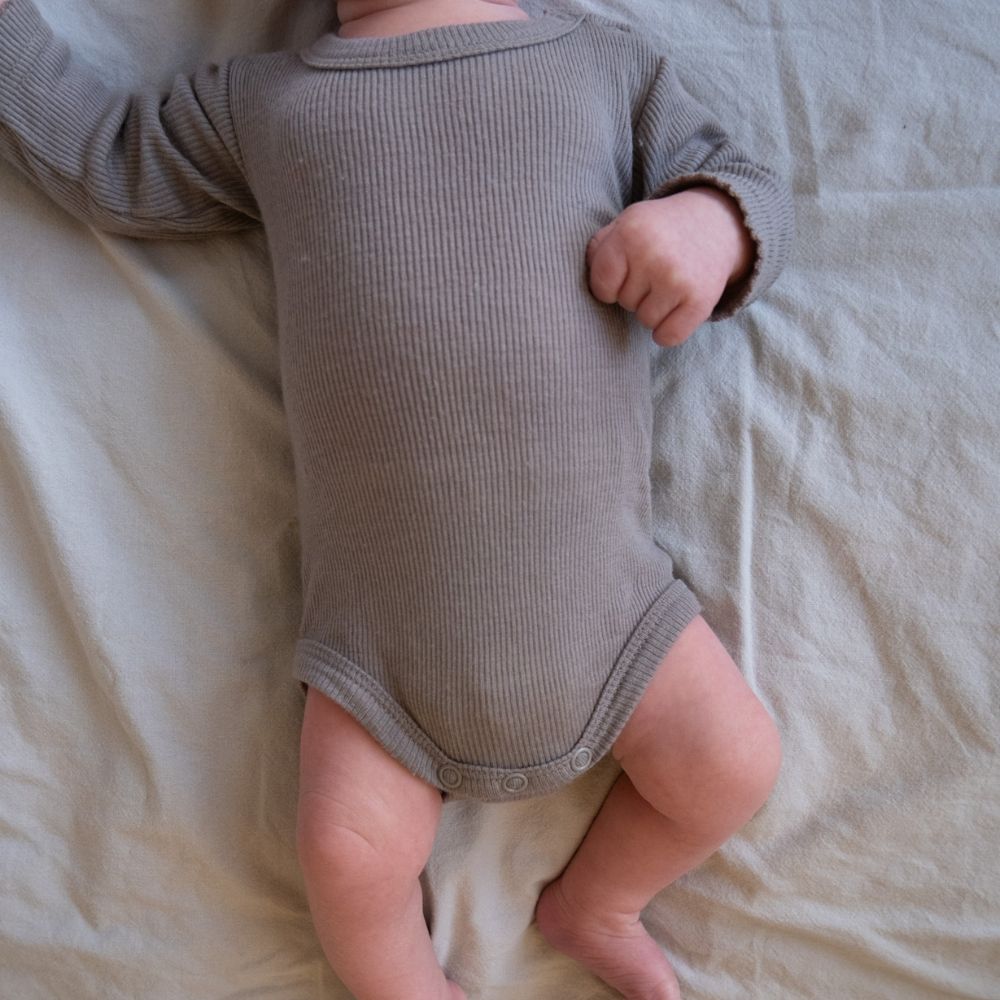 Tothemoon ☾ - Body - Long sleeve - 100% Wool - Rib - Taupe