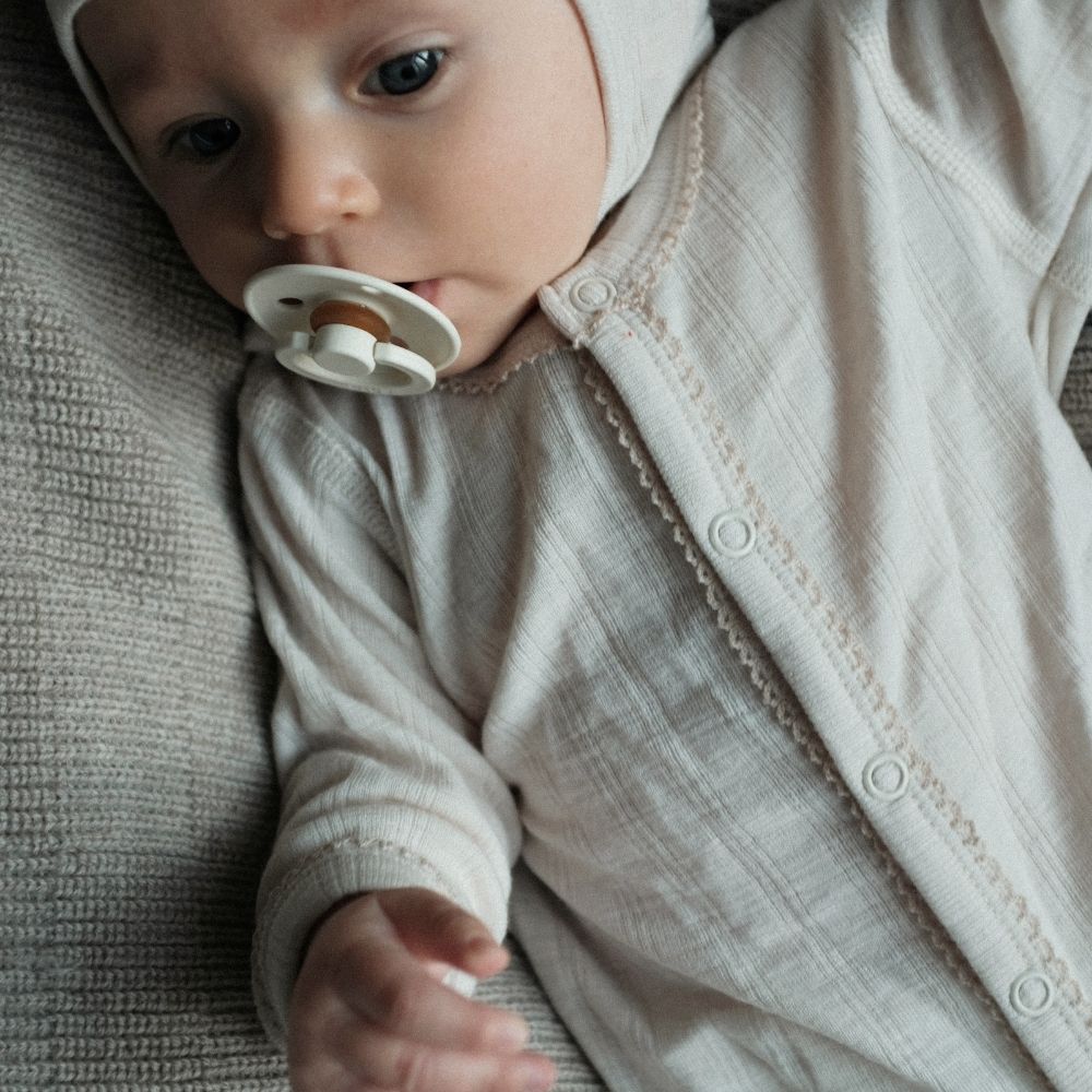 Tothemoon ☾ Tothemoon ☾ - Babysuit with feet - 100% Wool - Moonbeam Clothing 50