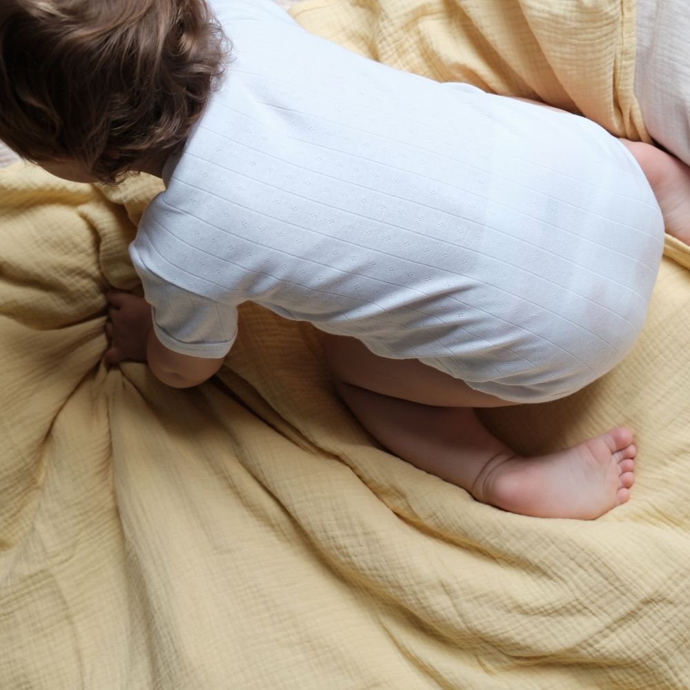 Tothemoon ☾ - Body - Short sleeve - Organic cotton - Pointelle