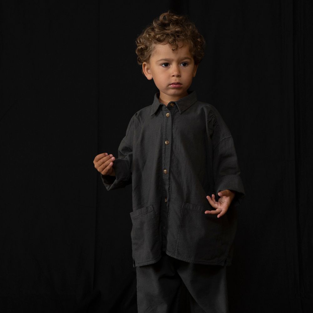 Zacht Lange Mouwen Shirt - Asfalt