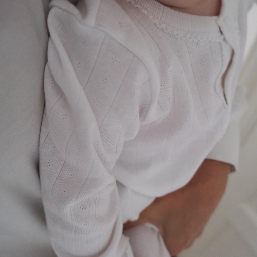 Tothemoon ☾ - Sleep suit - 2 in 1 Foot - Organic cotton - Pointelle
