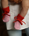 Hvid Happy Slofjes - 100% Merino wool