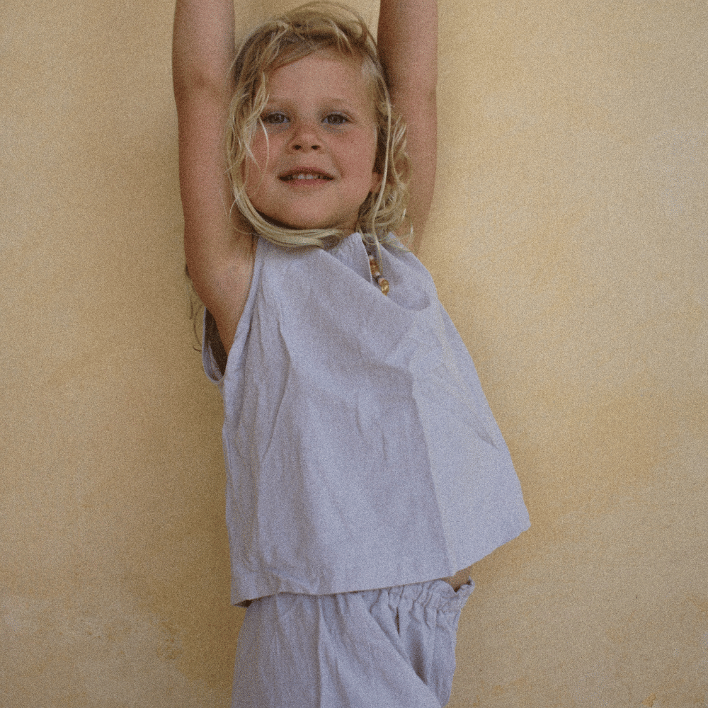 Tothemoon ☾ Tothemoon ☾ - Tita top - V-shaped back - 100% Cotton - Handmade in Holland Clothing Dark Olive / 1Y