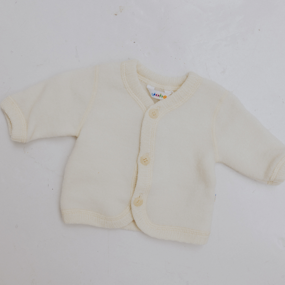 Joha Cardigan - Wool Fleece - Cream Clothing 50