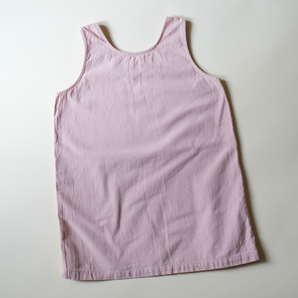 Tothemoon ☾ - Ziggy dress - V-shaped back - 100% Cotton - Handmade in Holland - Old Rose
