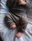 Tothemoon ☾ - Baby pants - 100% Wool - Rib - Taupe