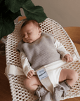 Baby bouncer - Crocheted cotton - Adjustable harness