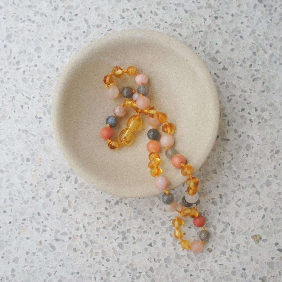 Amber necklace - Kids - 38 cm