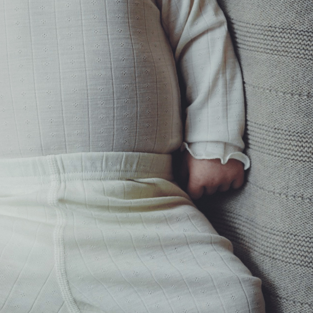 Tothemoon ☾ Tothemoon ☾ - Body - Long sleeve - Curled ends - Wool & silk - Pointelle Clothing 50