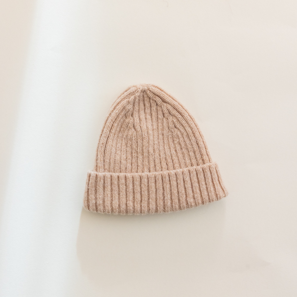 Tothemoon ☾ Beanie - 100% wool - Handmade in Portugal - For you & Mini Outerwear Beige / Baby (0-1 Years)