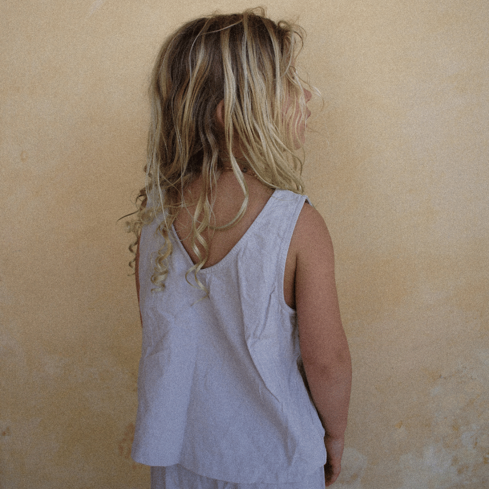 Tothemoon ☾ Tothemoon ☾ - Tita top - V-shaped back - 100% Cotton - Handmade in Holland Clothing Dark Olive / 1Y