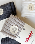 Merino wool blend geribde maillots - Natuurlijke tinten