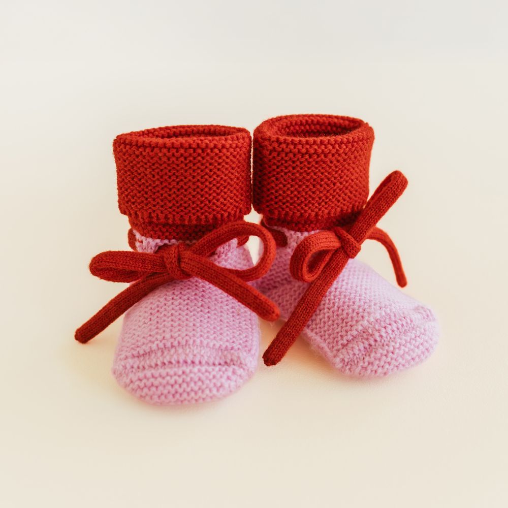Hvid Happy Slofjes - 100% Merino wool