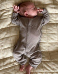 Tothemoon ☾ - Jumpsuit - 100% Wool - Rib - Taupe