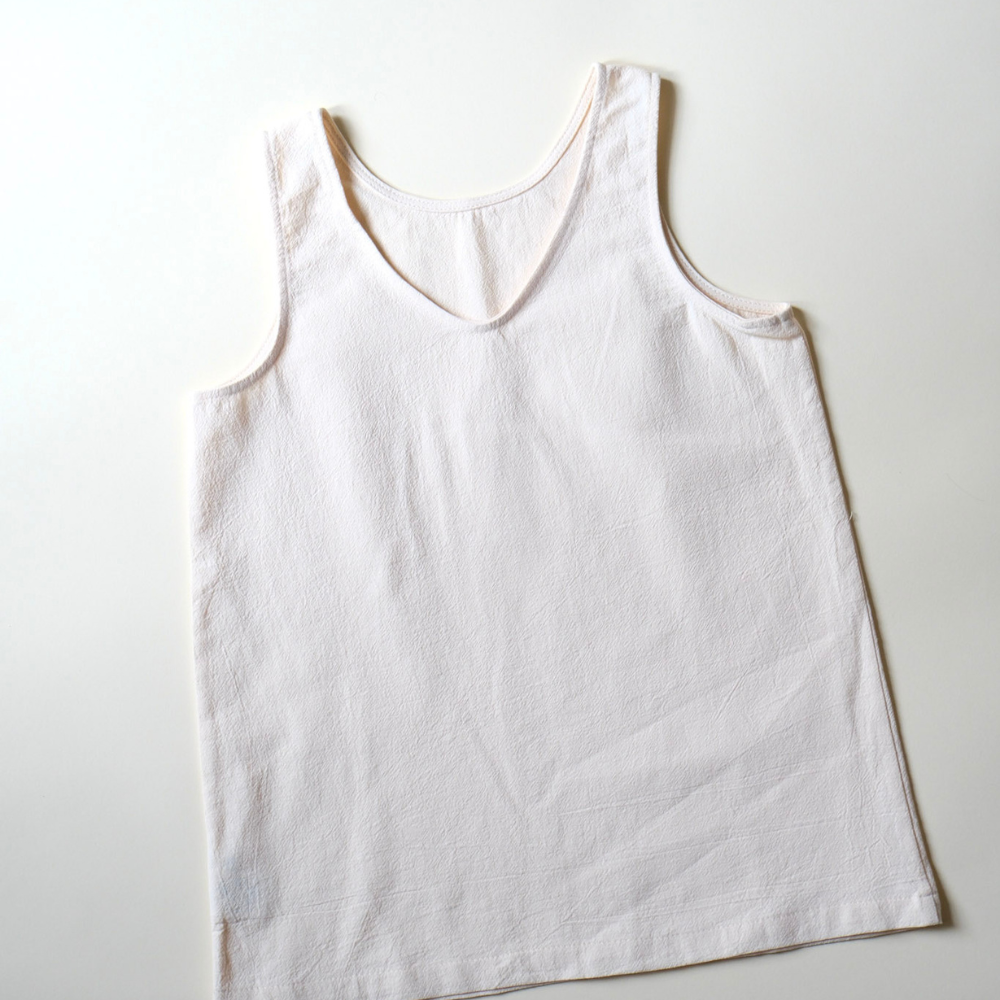 Tothemoon ☾ - Ziggy dress - V-shaped back - 100% Cotton - Handmade in Holland - Butter