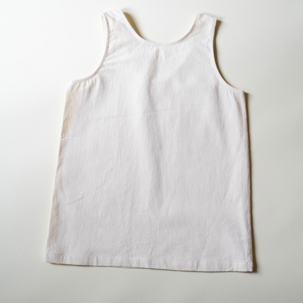 Tothemoon ☾ - Ziggy dress - V-shaped back - 100% Cotton - Handmade in Holland - Butter
