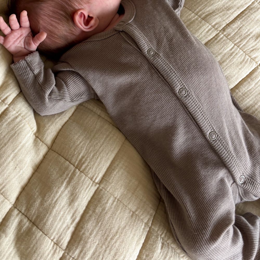Tothemoon ☾ - Jumpsuit - 100% Wool - Rib - Taupe